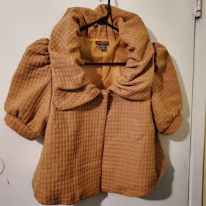 Coco and chase mustard yellow cropped jacket